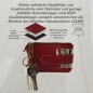 Preview: Schlüsselmäppchen Schlüsseltasche Etui mit Reißverschluss Geldbörse Portemonnaie mit Schlüsselring und Karabiner (Rot)